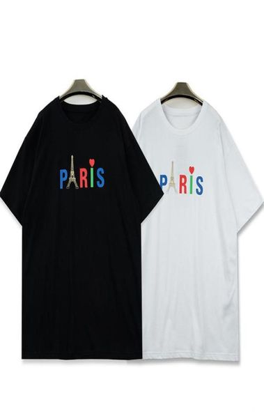 

2021 mens designer t shirts men women letter print short sleeves fashion couples tshirt black white casual 4998373, White;black