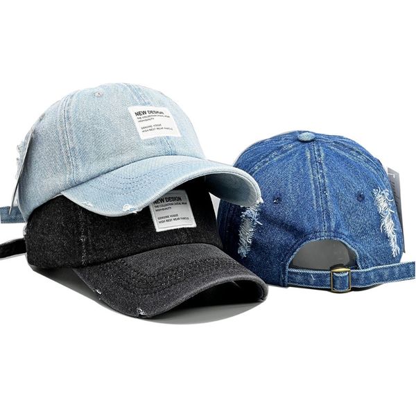 

ball caps design men women denim baseball cap for and washed cotton hat retro casquette hats hip hop 230831, Blue;gray
