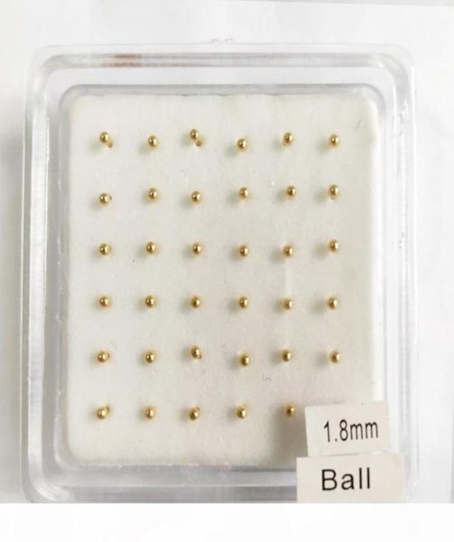 

pack of 36pcs 925 sterling silver 18mm plain ball nose studs nostril piercing body jewellery4858538
