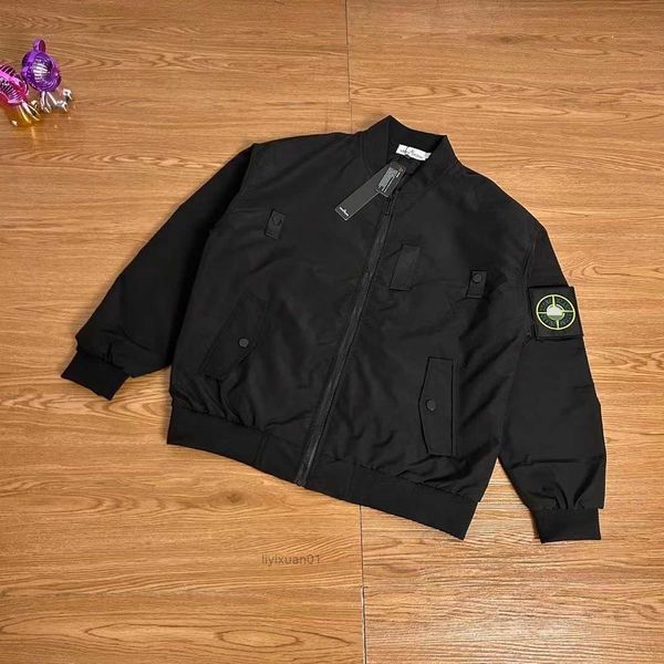 

outerwear designer badges zipper shirt jacket loose style island spring autumn mens oxford breathable portable high street stones clothing j, Black;brown