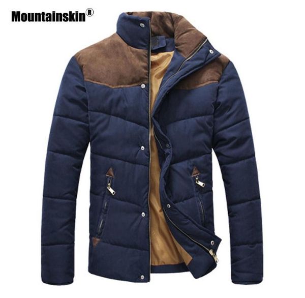 

mountainskin autumn winter coats men parka cotton warm thick jackets padded coat male outerwear jacket mens clothing sa7874253303, Black