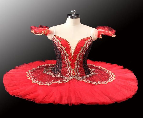 

red ballet tutu stage costumes blue professional classical ballet tutu for performance tutu ballet ld89437787340, Black;red
