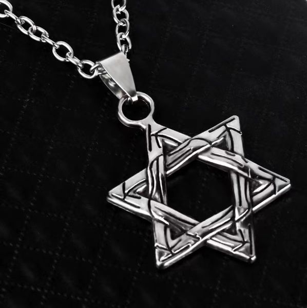 

little daisy necklace men's vintage mangxing double sided pendant, Silver