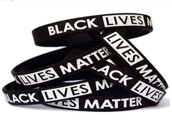 

black lives matter wristband silicone bracelet women men rubber bracelets wristband banglesps14615444799, Golden;silver