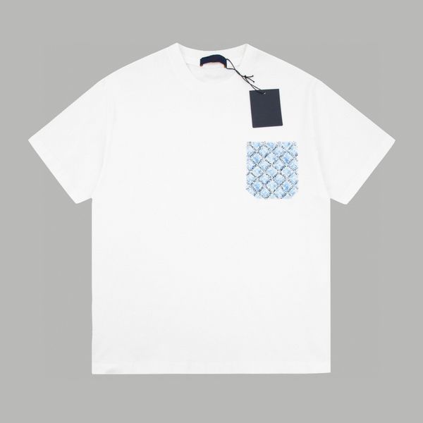 

men's plus tees & polos round neck embroidered and printed polar style summer wear with street pure cotton t-shirts 40004, Black