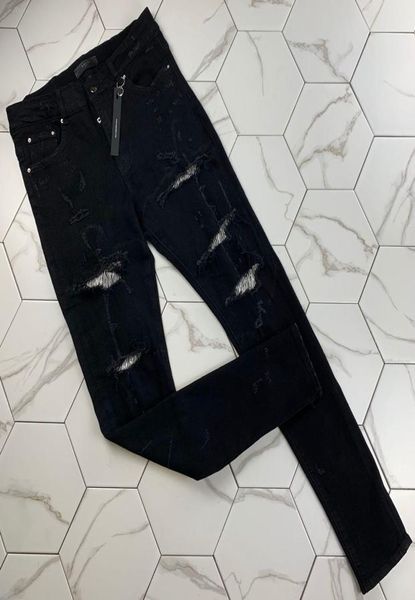 

mens distressed ripped biker jeans slim fit motorcycle biker denim for men fashion balma designer hip hop mens jeans good quality9767862, Blue