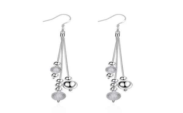 

copper silver plated ball link tassel charms earrings jewelry for women dangle earrings9958391, Golden
