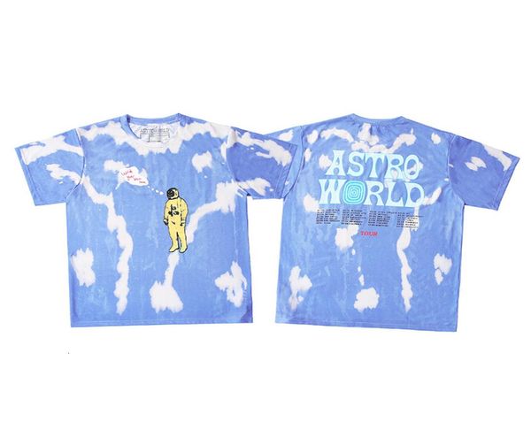 

2021 new travis astroworld astronaut printed women tiedye tees hiphop men cotton t shirts dtsa3084563, White;black