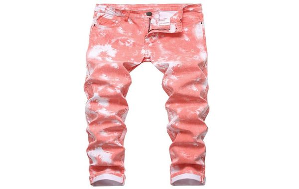

men color stretch denim jeans long four season casual pants straight fashion pants plus size 28407681556, Blue