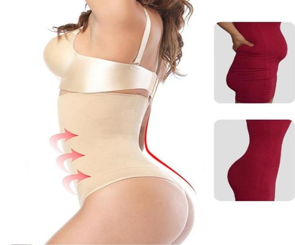 

high waist thong shapewear women push up bulifter body shaper underwear seamless belly slim control panties fajas post parto9827139, Black;white