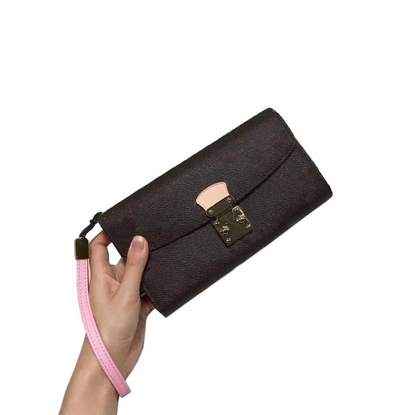

luxury designer bags classic old flower color matching wallet womens purse handbag coin purses zipper fold card holde262w, Red;black