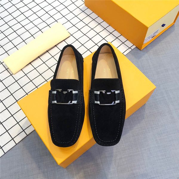 

suede leather oxfords shoes for men loafers casual slip on luxury designer men dress shoes office wedding party shoes man moccasins black