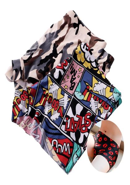 

lightweight spandex seamless boxer men thin ice silk men039s underwear ultra breathable printed comfortable boxershorts br6876501, Black;white