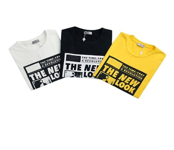 

men's short-sleeved t-shirt trend brand design fashion print european and aman style men's t-shirt5859559, White;black