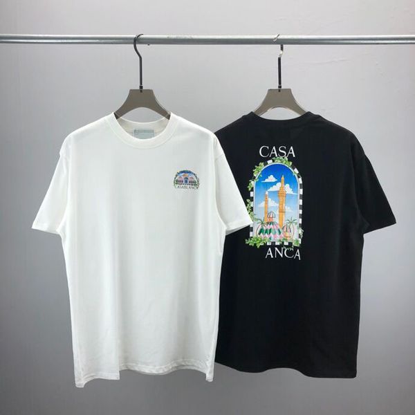

2023ss hip hop muscle fit curved hem white cotton custom printing men women t shirt casual quantity trend short sleeve sweatshirt 1f206, Black;brown