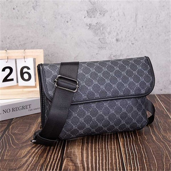 

2023 fashion new product men's crossbody small soft leather shoulder bag ins cross straddle handbag 70% off outlet clearance