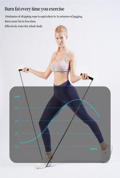 

smart app electronic counting digital jump skip rope with wireless cordlessball counter dhl273q8515684