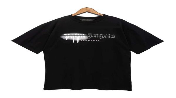 

designer of luxury t-shirt brand s angel t shirt pa clothing spray letter short sleeve spring summer tide men and women tee4751956, White;black