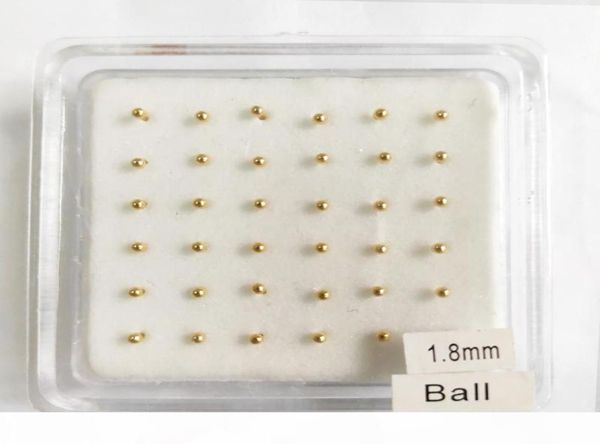 

pack of 36pcs 925 sterling silver 18mm plain ball nose studs nostril piercing body jewellery8734817