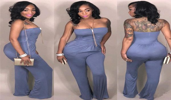 

women backless strapless runway jumpsuit off shoulder female romper streetwear stylish overalls front zip up pants night club4522342, Black;white