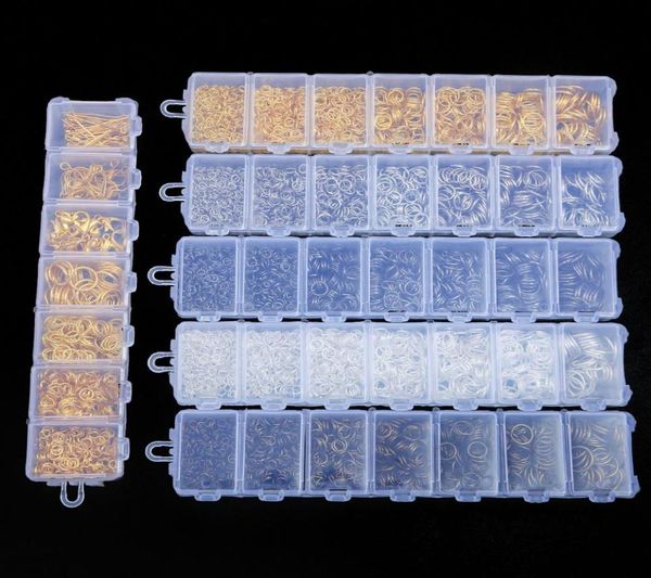 

1000 pcs set alloy open jump rings mixed 3mm 4mm 5mm 6mm 7mm 8mm 10mm split rings for diy jewelry making findings8383818