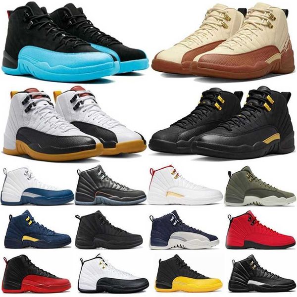 

jumpman 12s men basketball shoes 12 xii twist grind flu game university gold gamma blue dark concord royalty indigo royal taxi french ovo do
