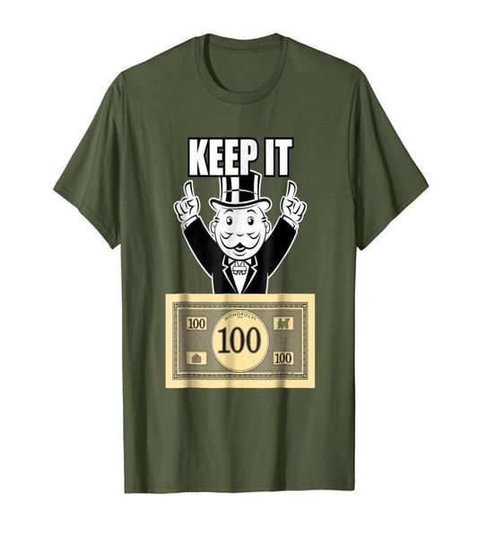 

mr monopoly keep it 100 humorous tshirt0123456789102863278, White;black