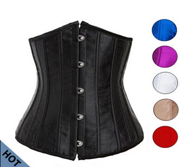 

woman cupless underbust corset s6xl plus size waist trainer corsets corselet kopcet blackredwhitepinkpurple color6553436, Black;white