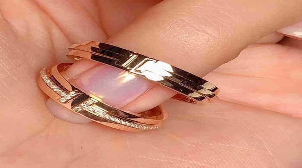 

selling y home new double ring 925 sterling silver wide version narrow full diamond pair ring rose gold9794743