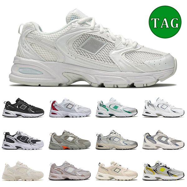 

with box new balances shoe 530 men women running shoes b530s triple white black gream beige silver yellow steel blue utility pack grey mens