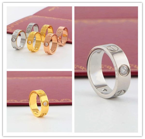 

titanium steel wedding brand designer lovers ring for women luxury engagement rings men jewelry gifts fashion accessories3361857, Silver