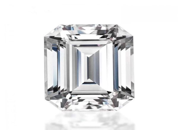 

02ct120ct24mm1214mmemerald cut with certificate df color vvs clarity test positive synthetic lab certified diamond moissa1807328, Black