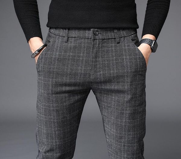 

2020 spring summer new casual pants men cotton slim fit chinos fashion trousers male brand clothing plus size 386078434, Black