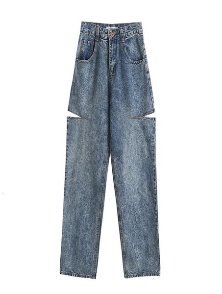 

margiela autumn 2020 new new color knife cut wide leg jeans women039s high waisted dad mop floor deni pna71824408, Black