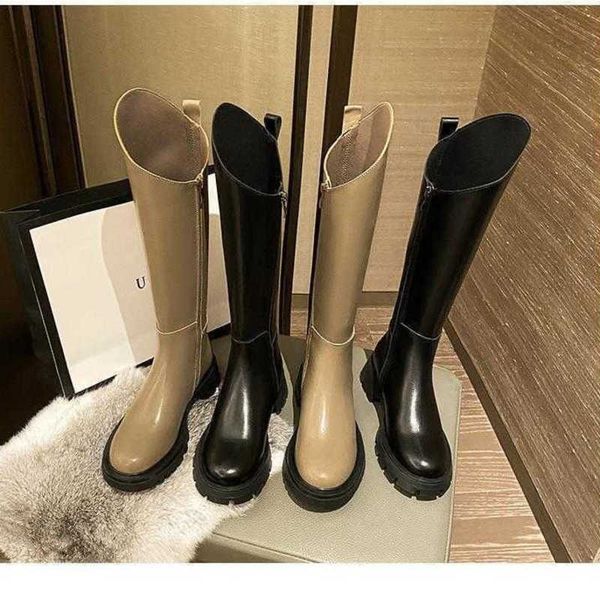 

boots dress shoes grape mama studiolee autumn new style beveled cut side zipper round toe thick bottom medium heel chivalry boots for women, Black