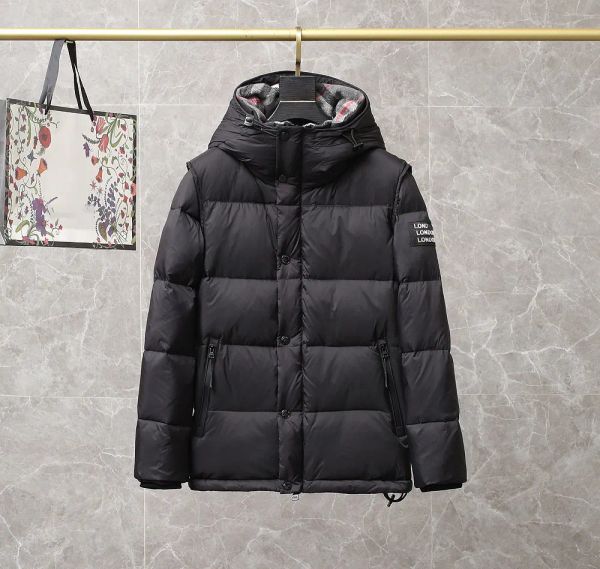 

famous men women designer down jacket mens parka jackets womens warm outerwear coats size s, Black