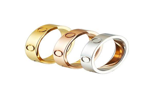 

womens mens designer rings luxury ring gold silver rose titanium steel screw nail design fashion jewelry never fade not allergic c7903486