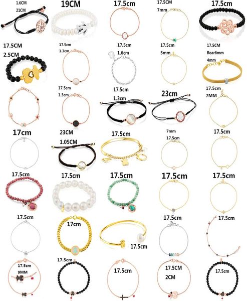 

100 925 sterling silver classic cute bear bracelet female ornament factory whole 6 fashions gift6806020, Black