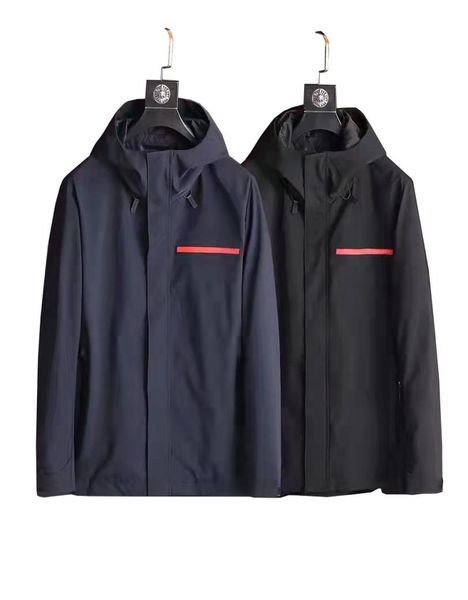 

21s designer men039s women039s jacket luxury casual windbreaker long sleeve embroidery hooded outdoor garment z1287474, Black;brown
