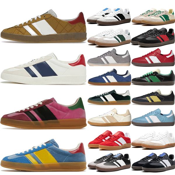 

designer shoes gazelle casual mens womens beige brown black white green gum grey orange mens trainers sports sneakers platform tennis shoes