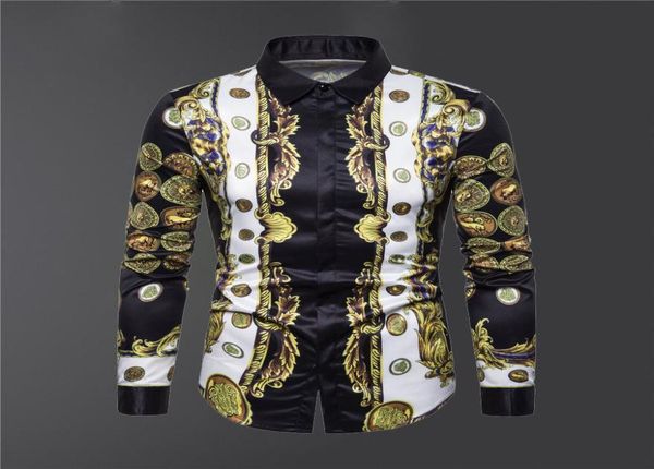 

22 designers shirts mens dresses fashion t shirts long sleeve creative animal circular printing fit tshirts luxurys clothes 9210540, White;black