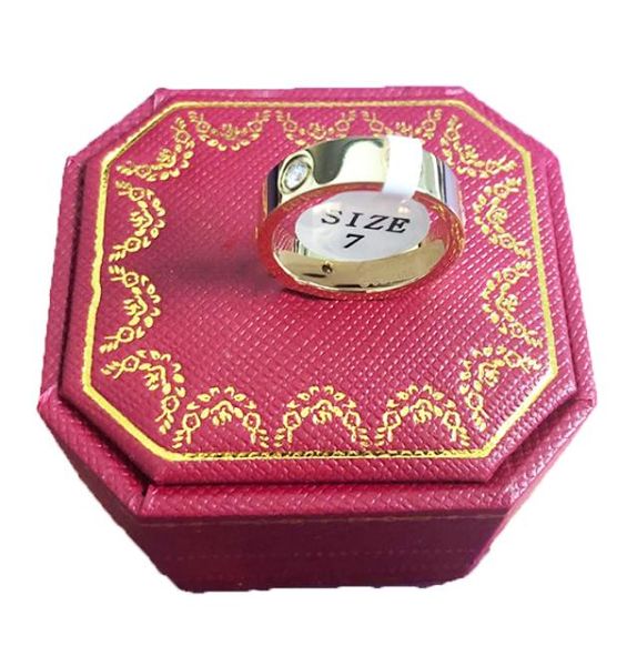 

titanium steel wedding lovers ring for women cz zirconia rose gold engagement rings men jewelry gifts ps8401 with original box4308889, Silver