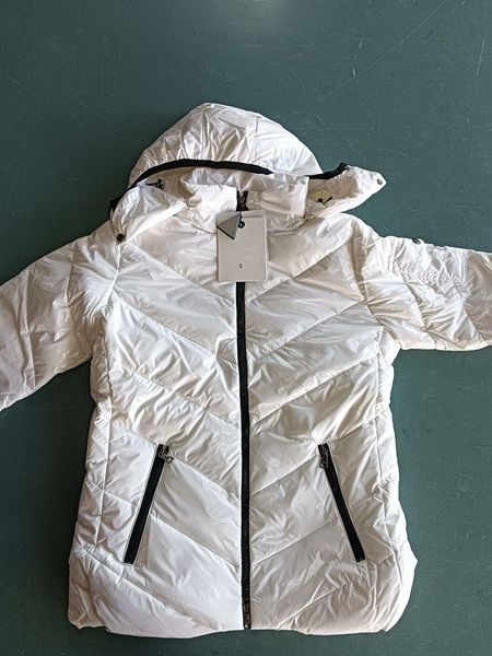 

winter coats womens down jacket puffer parka hooded thick keep warm windproof outerwear coat zipper designer parkas long coat quality size x, Black