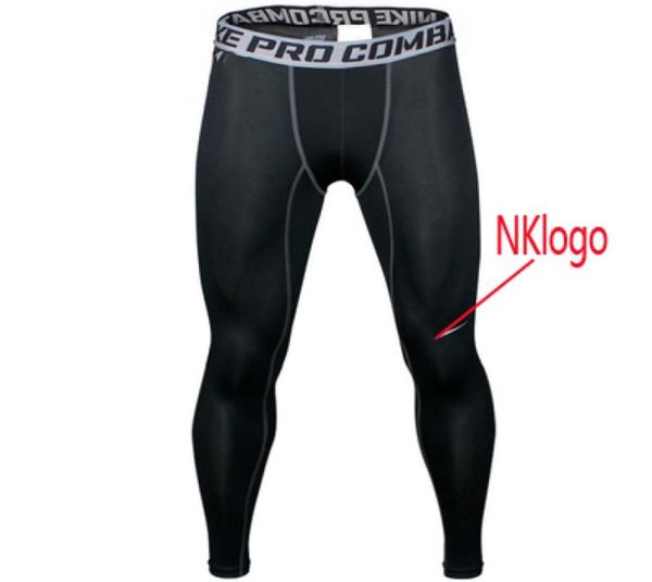 

new 2021 sports tights pro combat basketball pants men039s fitness quickly dry running compression gym joggers skinny pants9637395, Black