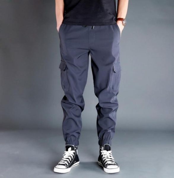 

men039s pants summer joggers cargo clothes deep crotch trendy casual trousers4717260, Black
