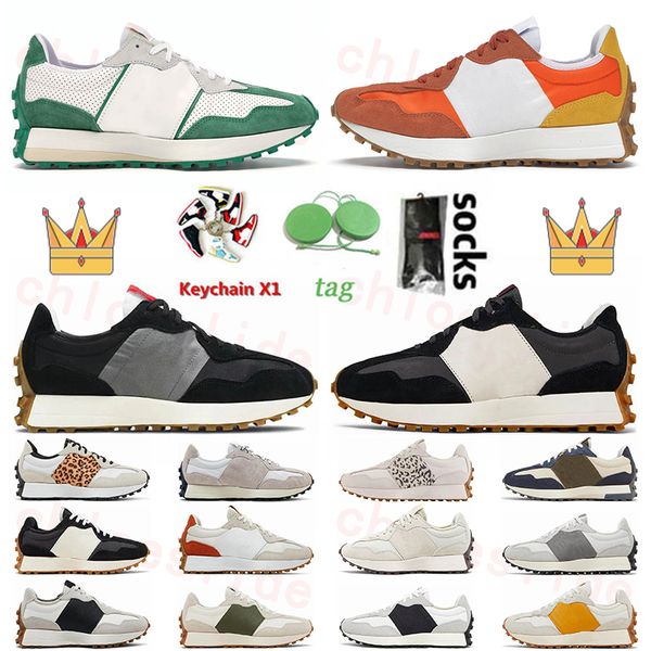 

327 designer shoes for men women shock running walking sneakers lime green soft yellow grey mesh black blue red blue orange sport 327s mens