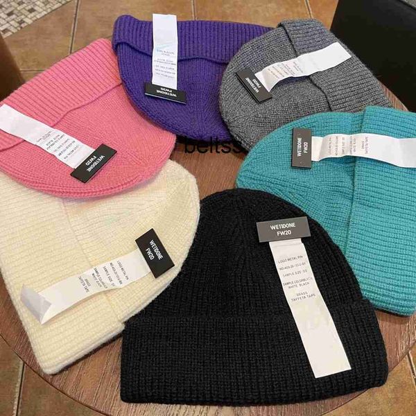 

23s we11 korean version tide brand weldone knitted hat fashion designer wool hat hip hop cold hat, Blue;gray