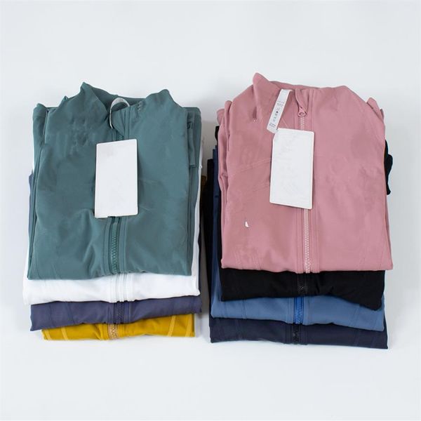 

new yoga wear jackets hooded sweatshirts womens designers sports jacket coats double-sided sanding fitness ching hooded long sl242d