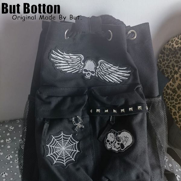 

school bags large capacity boy men backpack schoolbag student commute goth punk girl harajuku y2k subculture woman bag gift 230831