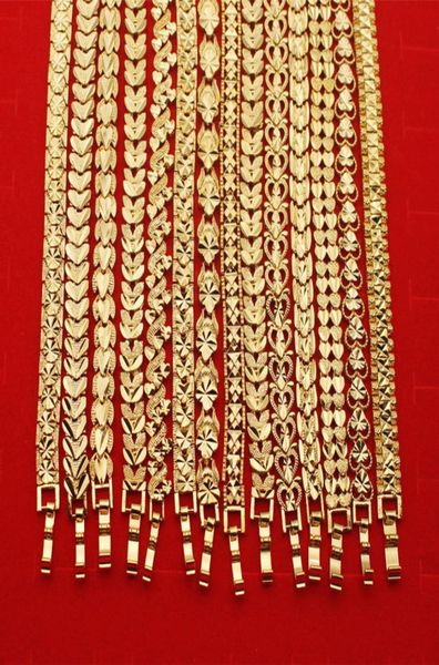 

24k womens gold plated bracelet watch deduction sand chain gold plated jewelry heart tank8011265, Black